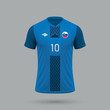 3d realistic soccer jersey Slovenia national team 2024