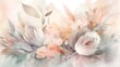 light soft pastel dreamy floral abstract background