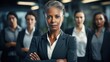 business woman office adult corporate manager black businessman teamwork Partners in the team