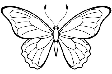 butterfly silhouette vector illustration