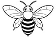 bumblebee silhouette vector illustration