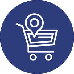 Wall Mural - Shopping Cart Icon