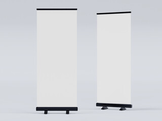 Canvas Print - empty signage stand design template. mockup display for advertising, poster, billboard or represent 