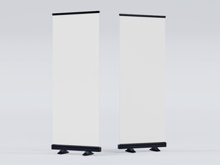 Canvas Print - empty signage stand design template. mockup display for advertising, poster, billboard or represent 