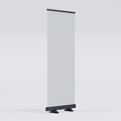Canvas Print - empty signage stand design template. mockup display for advertising, poster, billboard or represent 