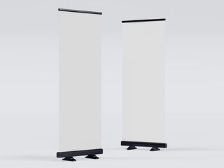 Canvas Print - empty signage stand design template. mockup display for advertising, poster, billboard or represent 