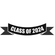 Class of 2024 graduation ribbon