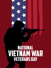 Wall Mural - national vietnam war veterans day