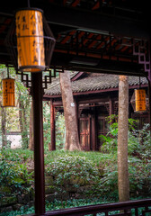 Canvas Print - Du Fu Thatched Cottage Park, Chengdu, China