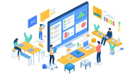 Aufkleber - content strategy illustration