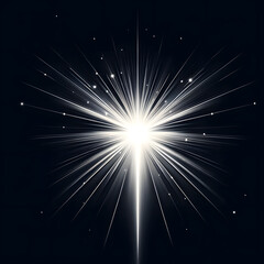 Wall Mural - abstract beautiful rays of light on black background.