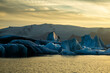 Icebergs in a Icelandic lagoon