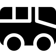 Sticker - bus icon