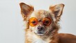 Stylish dog with sunglasses embracing fashion vibes