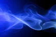Abstract Blue Smoke: Transparent Flames Texture Background