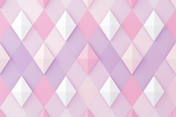 Wall Mural - pink and white chevron pattern