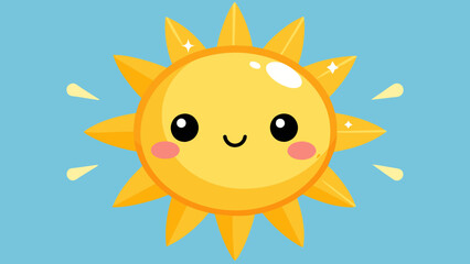 Poster - sun cartoon character