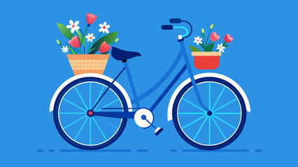 bicycle with flowers