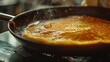 pancake in a frying pan