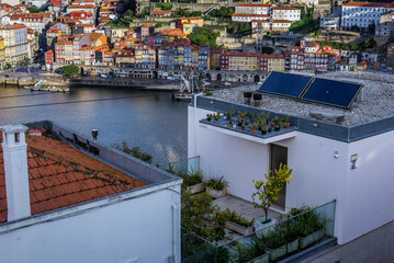 Canvas Print - House in Vila Nova de Gaia city, Portugal