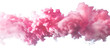 Pink cloud, pink cotton, candy cloud, isolated on white background transparent , realistic, 3D
