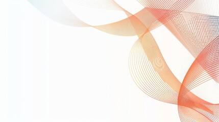 Canvas Print - elegant frame boarder with mathematical lined theme on a white background