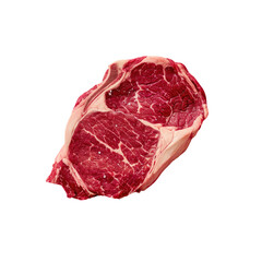 Poster - A piece of meat on a Transparent Background