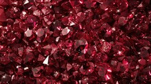 A Lot Of Red Crystals Background,
Many Small Ruby And Diamond Stones, Luxury Background. Neural Network,Crimson-red Glass Beads Background - Closeup Beads Texture. Abstract Red Background
