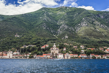 Sticker - Prcanj town in municipality of Kotor, Bay of Kotor, Montenegro