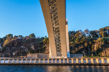 Poster - Arrabida Bridge over Douro River with bank of Porto city, Portugal