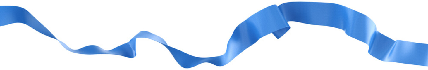 Wall Mural - smooth ribbon isolated on transparent background. 3d render.