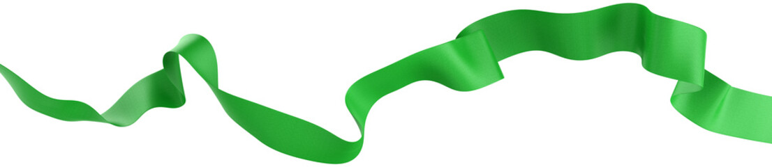 Wall Mural - smooth ribbon isolated on transparent background. 3d render.