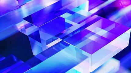 Sticker - abstract  blue geometric dispersion structure background