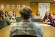 © Ilia Nesolenyi - Business professionals are gathered around a conference table for a meeting