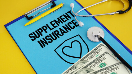 Medicare supplement insurance is shown using the text