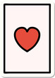 sticker of tattoo in traditional style of the ace of hearts