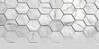 A white marble tile with hexagon pattern. Suitable for interior design projects
