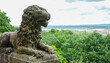 Steinfigur bayrischer Löwe