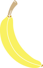 Canvas Print - hand drawn quirky cartoon banana