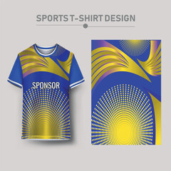 Wall Mural - Sports jersey and background Design