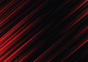 Wall Mural - Abstract red line and black background for business card, cover, banner, flyer. Vector illustration