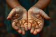 Child's hands, sand, unrecognizable person, dirt, concept, female