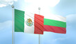 Mexico and Bulgaria Flag Together A Concept of Relations