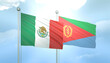 Mexico and Eritrea Flag Together A Concept of Relations