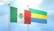 Mexico and Gabon Flag Together A Concept of Relations