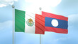 Mexico and Laos Flag Together A Concept of Relations
