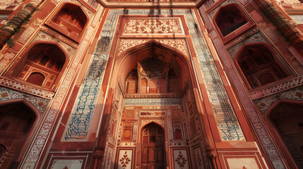 Wall Mural - Taj Mehal Detailed High QUALITY Wallpaper generated in AI