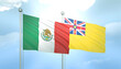 Mexico and Niue Flag Together A Concept of Relations