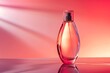 Elegant 10oz true oval cosmetic bottle on table. Generative AI