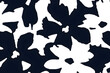 black and white flower pattern